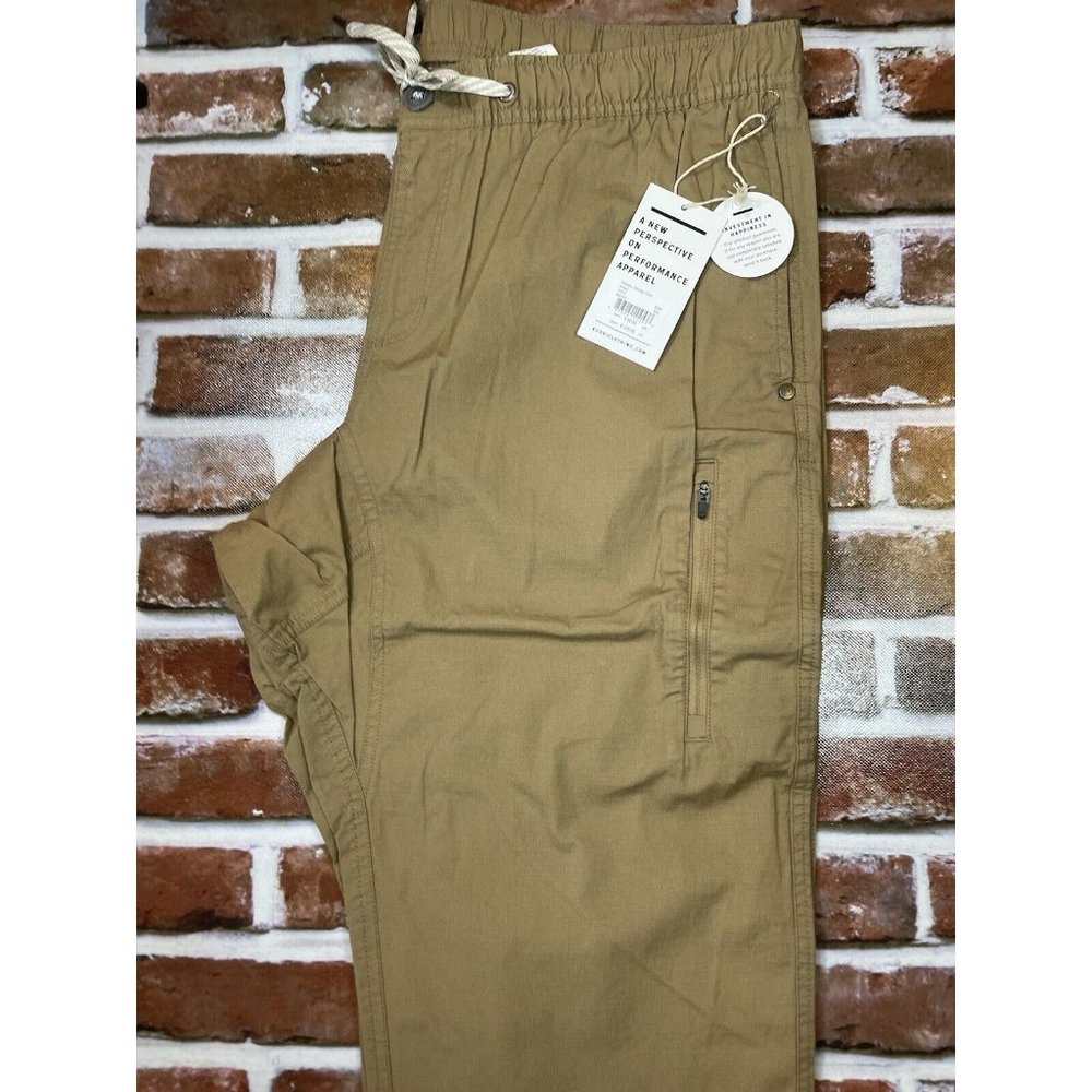 Vuori Men's Ripstop Slim Fit Climber Pant | Khaki- Size XXL - NEW